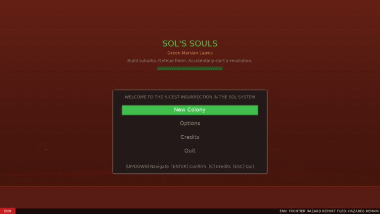 Sol’s Souls: Green Marsian Lawns