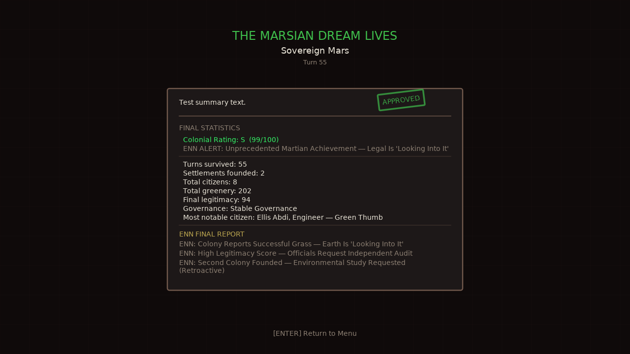 Sol’s Souls: Green Marsian Lawns screenshot 9